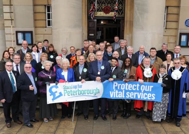 Stand Up for Peterborough campaign at the Town Hall EMN-171120-160910009