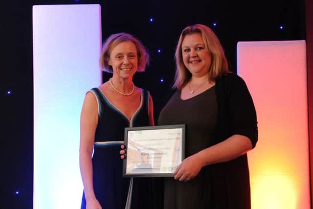 Natasha Evans with Caroline Walker, Chief Executive