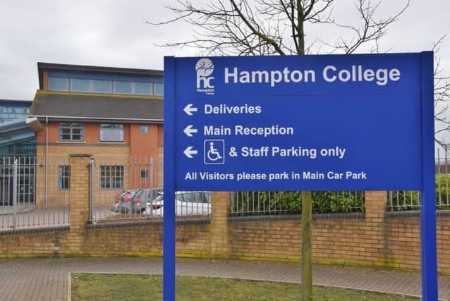 Hampton College: Progress 8: -0.19  (described as 'average' by Department for Education). Attainment 8: 46.3