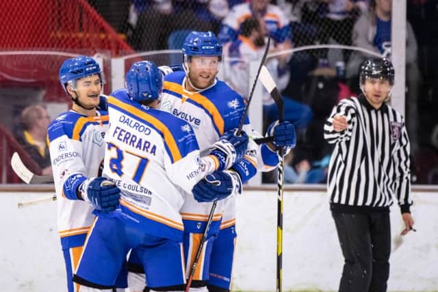 Petr Stepanek celebrates scoring against Streatham. Picture: Tom Scott