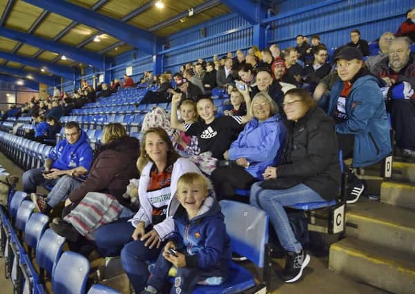 Peterborough Panthers fanst at last Saturday's meeting.