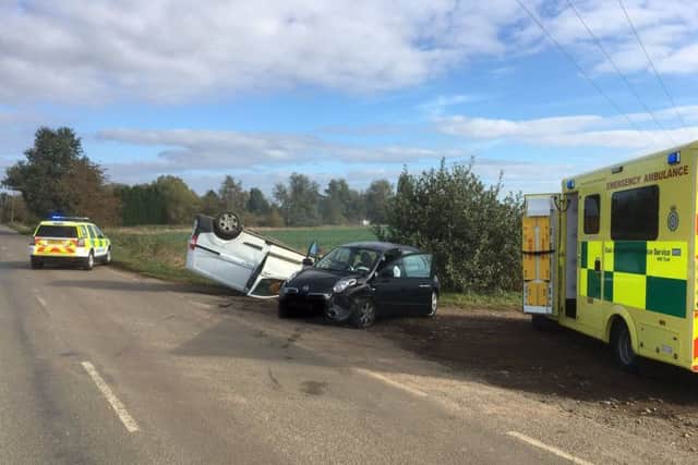 The scene of the collision. Pic: North Cambs LOM Team