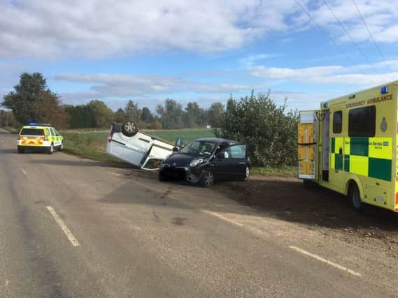 The scene of the collision. Pic: North Cambs LOM Team