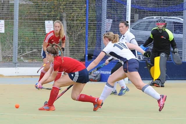 City of Peterborough Ladies in action against St Albans.