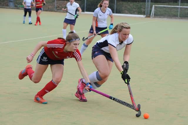 City of Peterborough Ladies in action against St Albans.