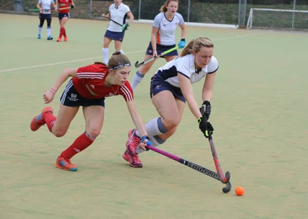 City of Peterborough Ladies in action against St Albans.