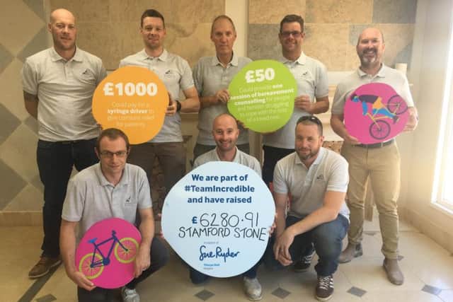 The fundraising team from Stamford Stone
