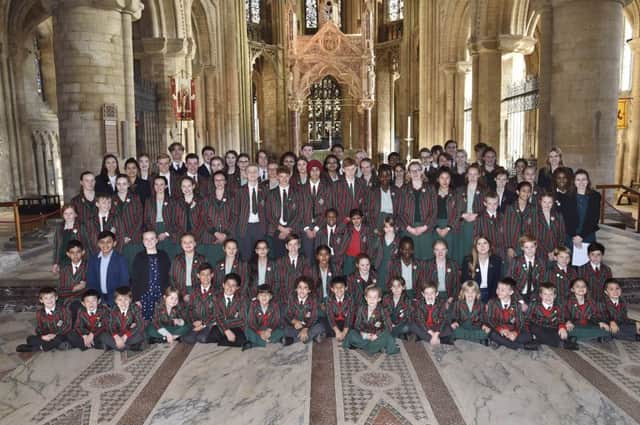 Speech Day prize winners from The Peterborough School at their ceremony at Peterborough Cathedral. EMN-181019-173331009