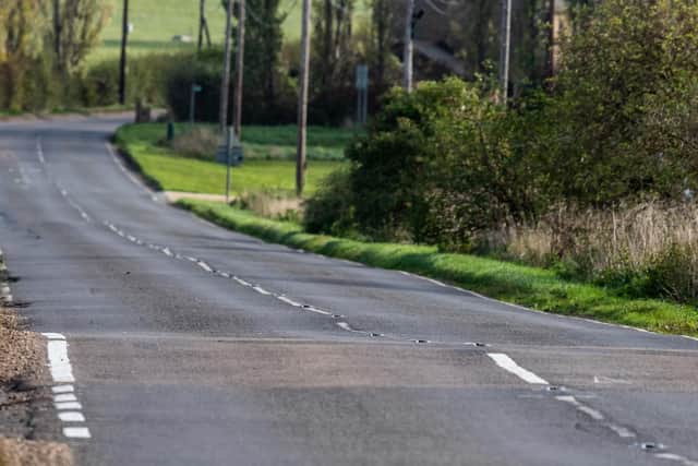 Britain's bumpiest road? The A1123 in Cambridgeshire which connects Haddenham to Earith. Photo: SWNS