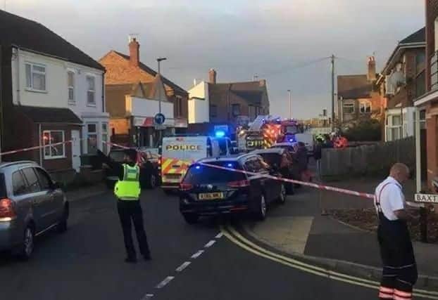 The scene in Southview Road this morning. Photo: Craig Thomas Campbell