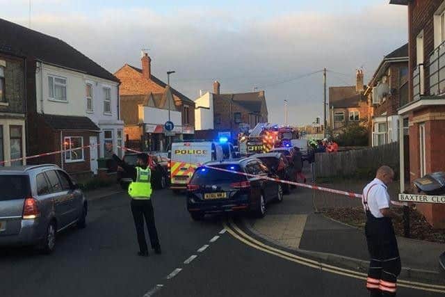 The scene in Southview Road this morning. Photo: Craig Thomas Campbell