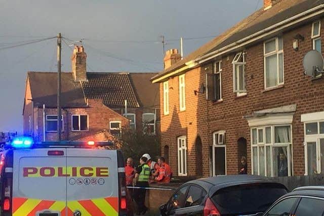 The scene in South View Road this morning. Photo: Craig Thomas Campbell