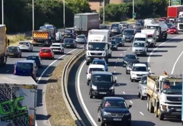 Heavy traffic in Peterborough