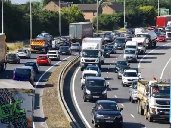 Heavy traffic in Peterborough