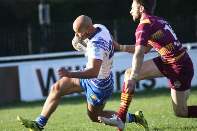 Shaquille Meyers scores a try for the Lions. Picture: Mick Sutterby