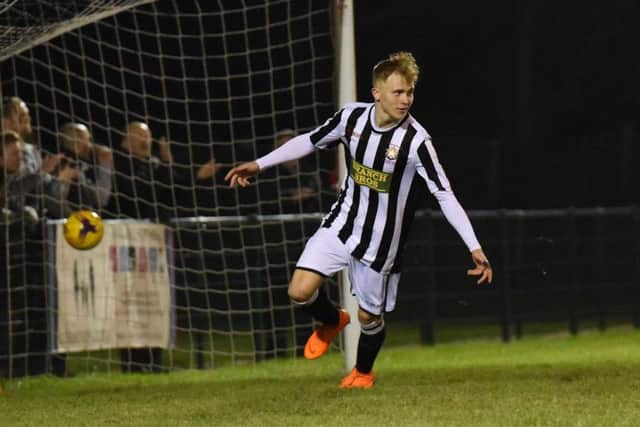 Lukas Geraltkauskas scored for Peterborough Northern Star at Desborough.