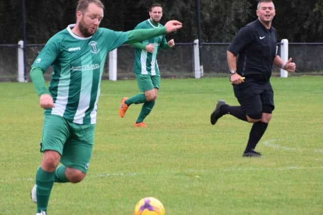 Player-manager Lee Clarke scored for Blackstones at Lutterworth Athletic.