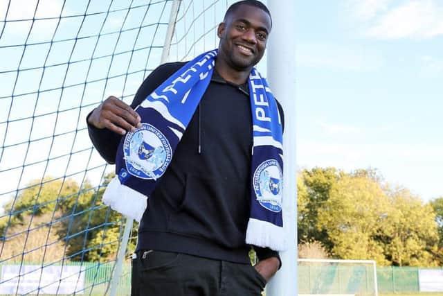 New Posh signing Sebastien Bassong.