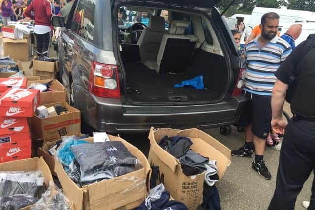 Mohammed Malik at the car boot sale