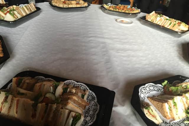 Some of the buffet previously served to councillors after Full Council