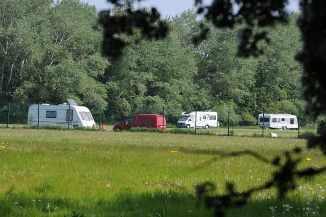 Illegal encampments, like the one above, have been a regular issue in Peterborough
