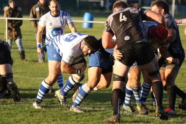 Alex Ioannou on a roll for the Lions against Otley. Picture: Mick Sutterby