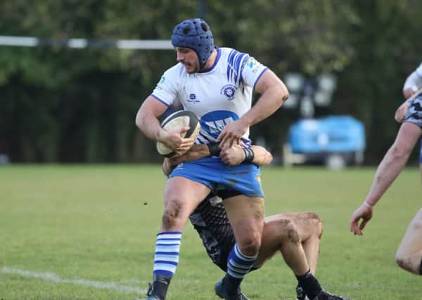 Nico Defeo on the attack for the Lions against Otley. Picture: Mick Sutterby