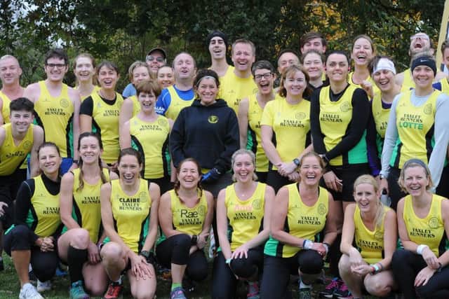 The Yaxley Runners team at the Frostbite League race.