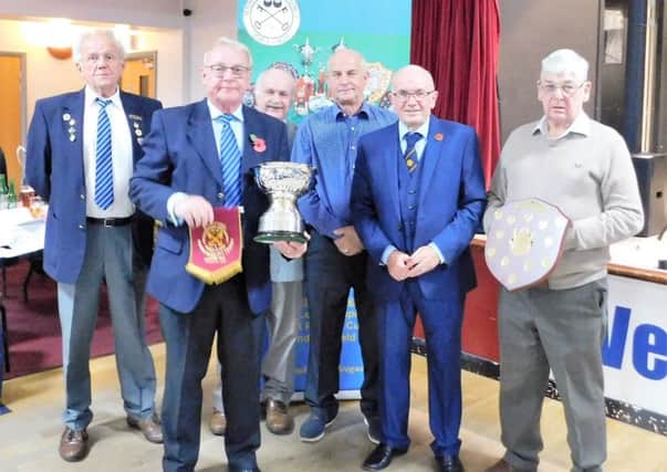 Blackstones received no fewer than four title-winning awards at the Peterborough League presentation evening, including the Albert Rowlett Cup from League chairman Melvyn Beck.