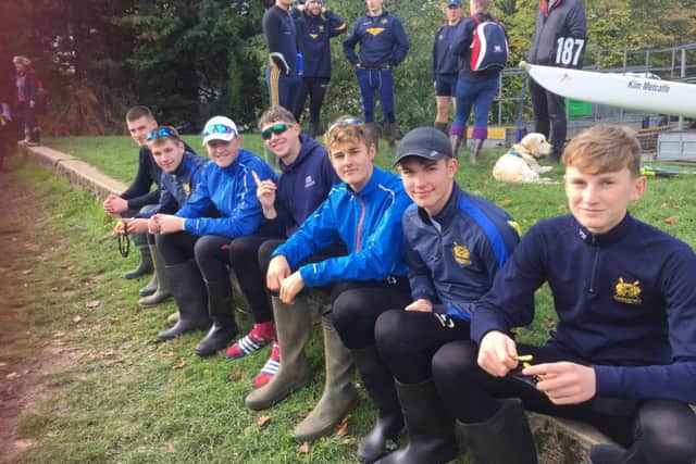 Pictured at the Thames Head are Henry Barnett, Thomas Bodily, Callum Gilbey, Thomas Jackson, Ted Smith and Connor Ribbons.