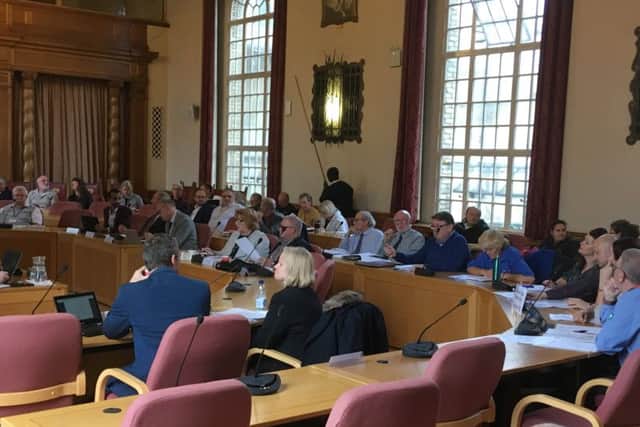The planning meeting at the Town Hall
