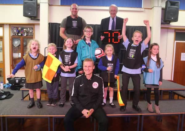 Referee Mike Jones at Park Lane School, Whittlesey, last year. Picture: RWT Photography