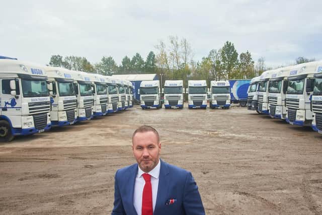 Andy Scott who has just acquired The Bison Transport Group in Peterborough.