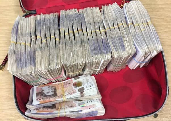 Money discovered by police. Photo: Cambridgeshire police