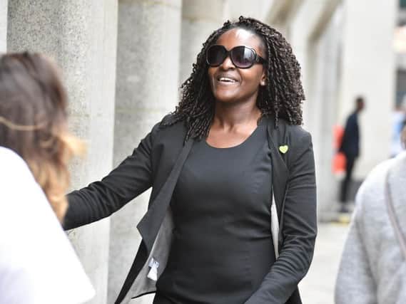 Fiona Onasanya MP arriving at court in London for a previous hearing