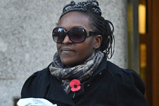 Labour MP Fiona Onasanya leaves the Old Bailey in London where she is accused of perverting the course of justice by lying to Cambridgeshire police about who was driving a speeding car. EMN-181113-091930001