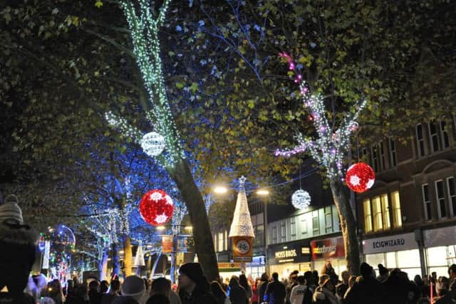Christmas lights switch-on in the City Centre  EMN-171118-191232009