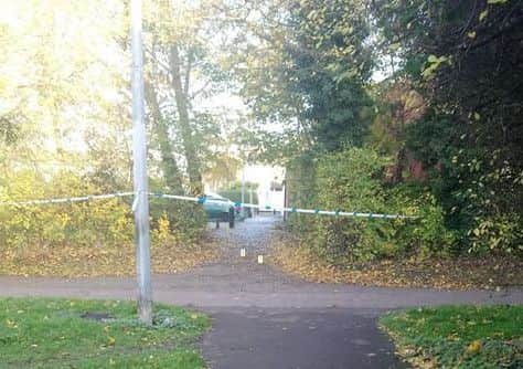 Police tape at Crabtree, Paston. Photo: Jemma Louise Davis