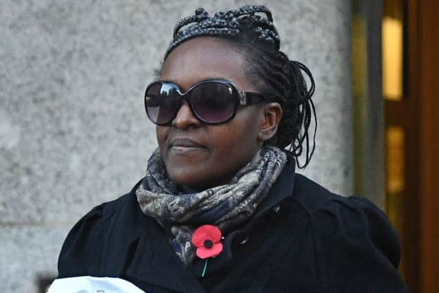 Labour MP Fiona Onasanya leaves the Old Bailey in London