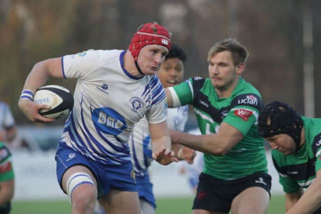Jake Carter on the attack for the Lions. Picture: Mick Sutterby