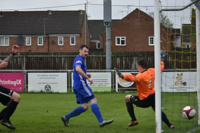 Josh Moreman in action for Peterborough Sports.
