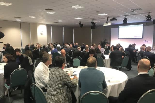 Some of the delegates at the Roythornes Solicitors' food breakfast business meeting.