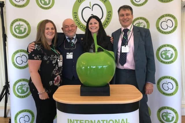 Awards success, from left, Sophie Day, Phil Williams, Jennie Oliver and Paul Branch.