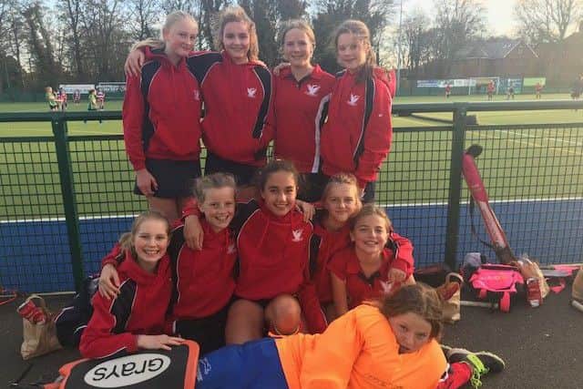 The Under 13 county hockey champions from Stamford SHS.