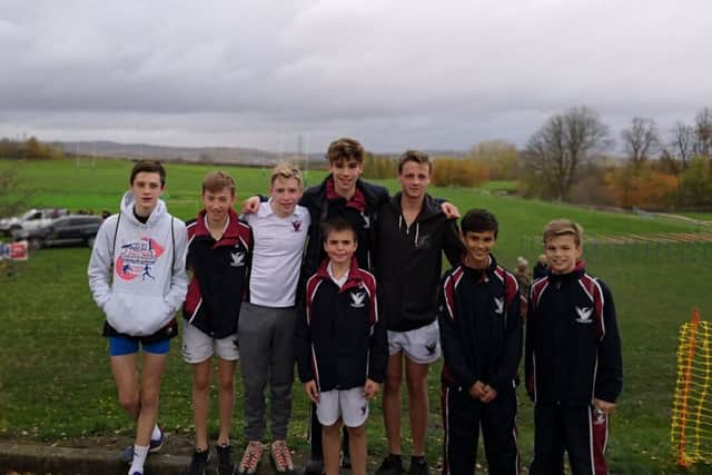 The Stamford School Under 15 cross-country team.