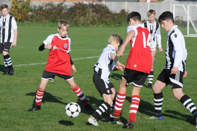 Action from Peterborough Northern Star  Under 14s  v Oundle.