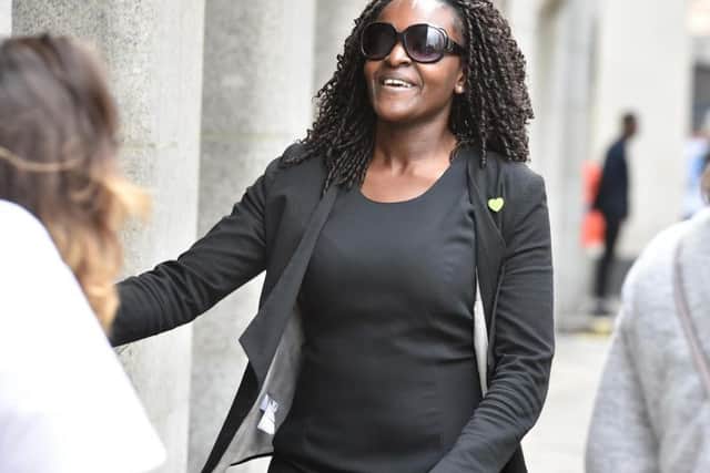 Fiona arriving at a previous court hearing in London