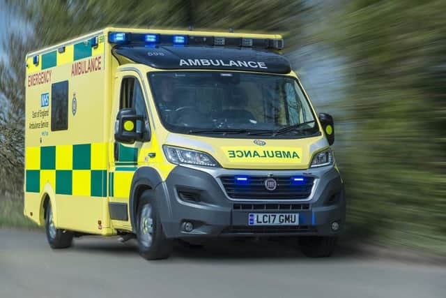 One of the new ambulances