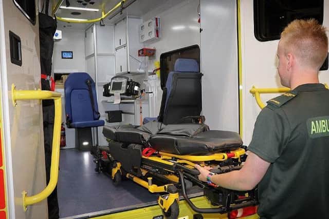 One of the new ambulances