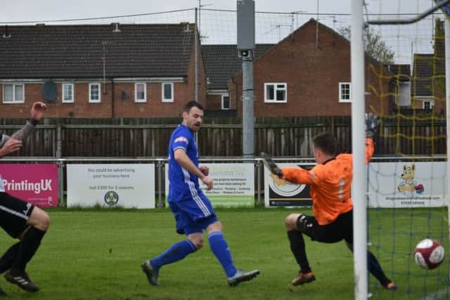Josh Moreman scored for Peterborough Sports at Sutton Coldfield.